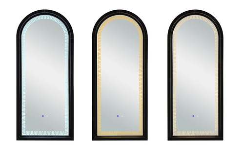 Jeni Black Mirror with Adjustable 3-Color LED Lighting