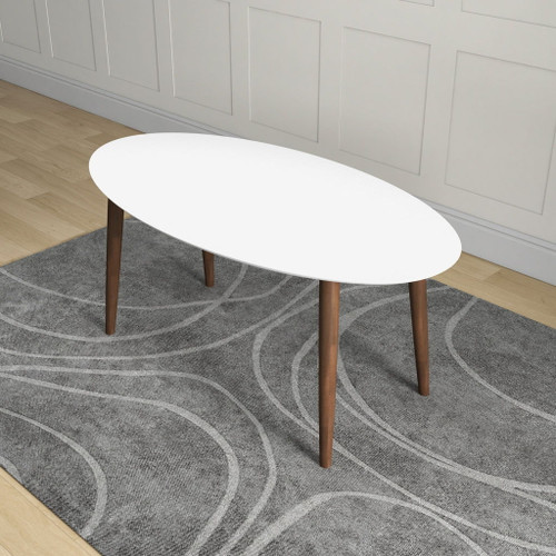 Ada - Mid-Century Modern Style Oval Dining Table