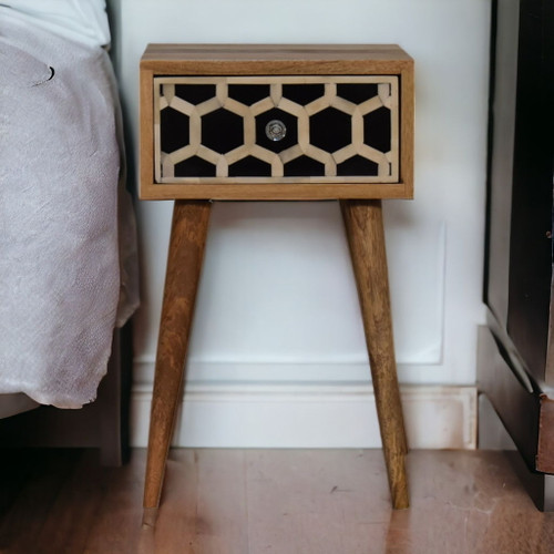Inlay Bone Inlay Drawer Nightstand