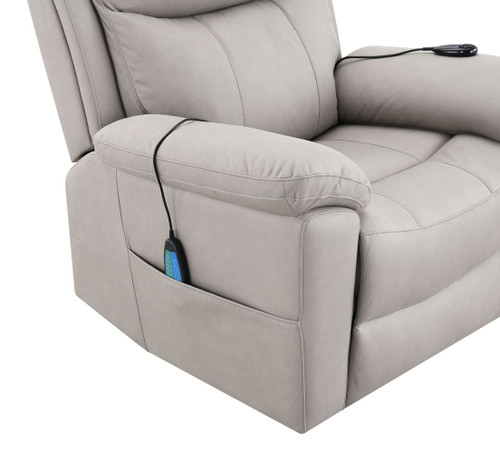 Chriki - Polished Power Motion Recliner With Lift Heating Massage Chair