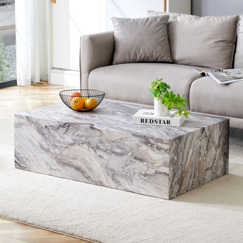 Modern Coffee Table With Light Wood Texture Pattern