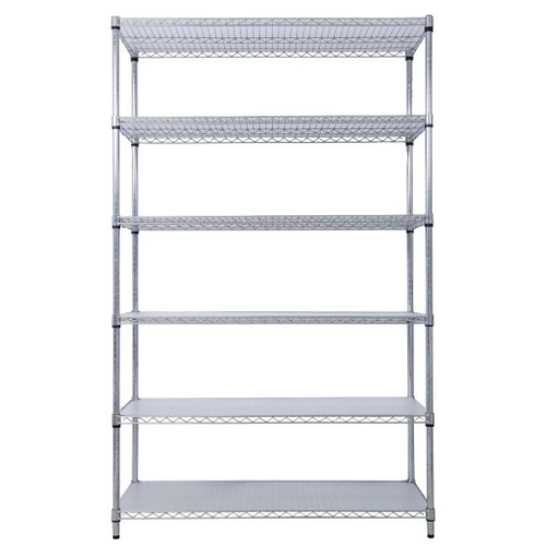 6 Tier 6000Lbs Capacity Nsf Metal Shelf Wire Shelving Unit, Heavy Duty Adjustable Storage Rack With Wheels & Shelf Liners For Commercial Grade Utility Steel Storage Rack