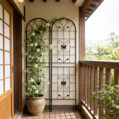 Garden Metal Trellis Rustproof Trellis For Climbing Plants Outdoor Flower Support