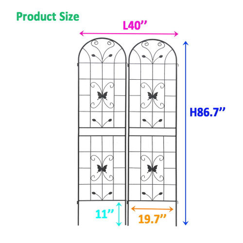Garden Metal Trellis Rustproof Trellis For Climbing Plants Outdoor Flower Support