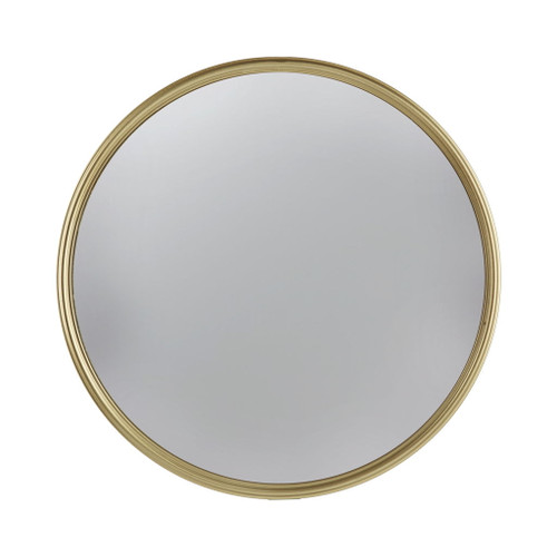 Round Mirror, Circle Mirror With Iron Frame For Living Room Bedroom Vanity Entryway Hallway