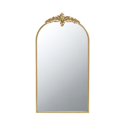 Arched Wall Mirror With Metal Frame, Wall Mirror For Living Room