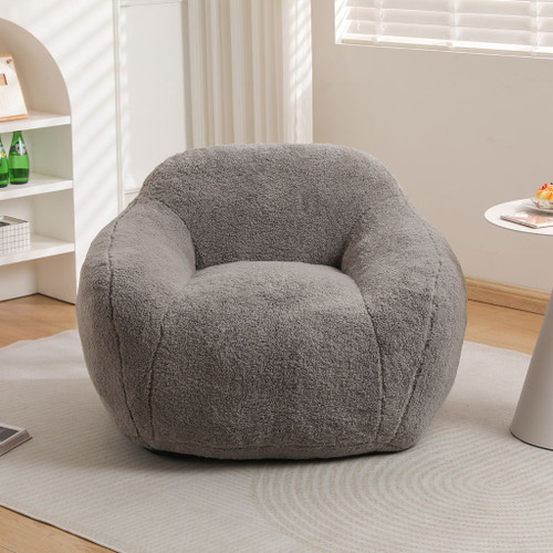 Giant Bean Bag Chair, Spacious Memory Foam With Armrests