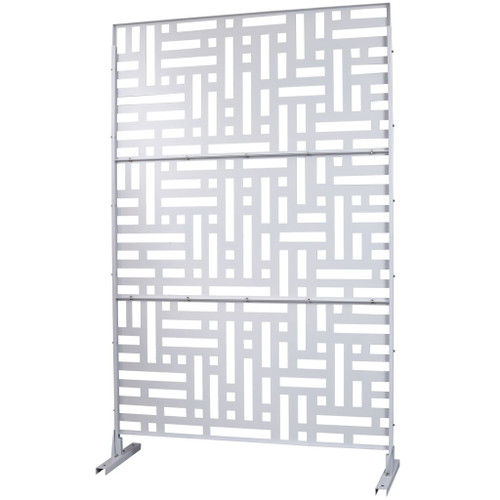 Decorative Freestanding Metal Privacy Screen For Indoor & Outdoor Use