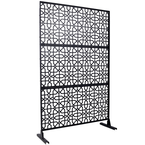Outdoor & Indoor Metal Freestanding Decorative Privacy Screen
