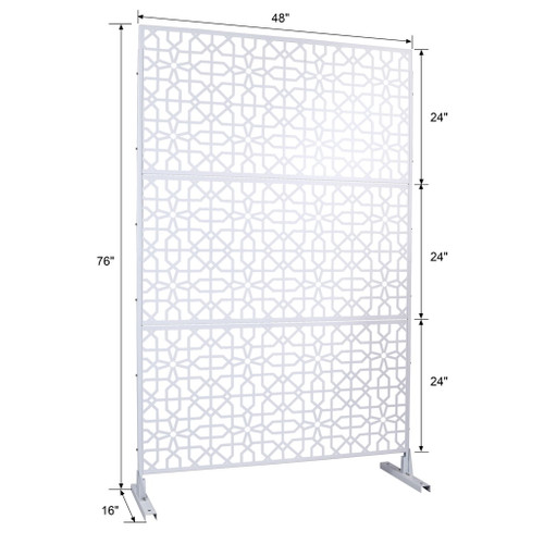 Outdoor & Indoor Metal Freestanding Decorative Privacy Screen