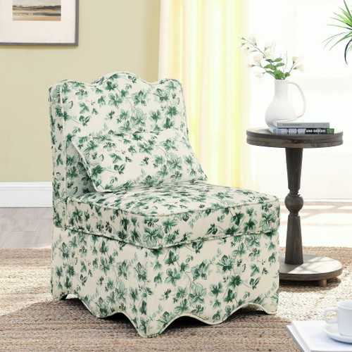 Stylish Flannel Dining Chair With Soft Cushion And Backrest