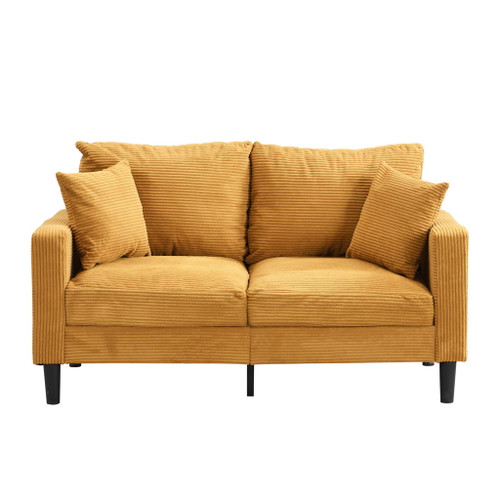 Modern Upholstered Loveseat Sofa, High Resilience