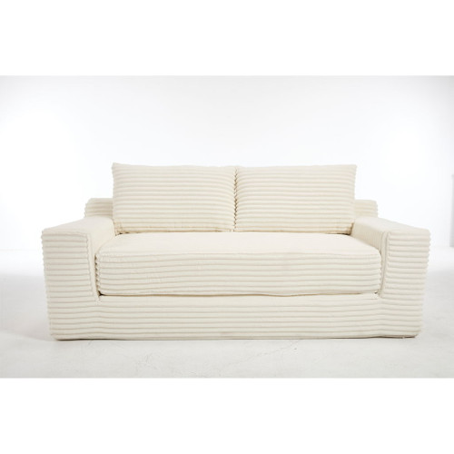 Convertible Loveseat Sofa Bed With Memory Foam & Steel Frame