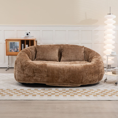Bean Bag Lazy Sofa, Durable Comfort Lounger High Back Bean Bag Chair Couch