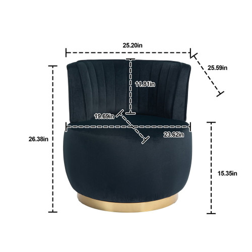 360 Degree Swivel Cuddle Barrel Accent Sofa Chair