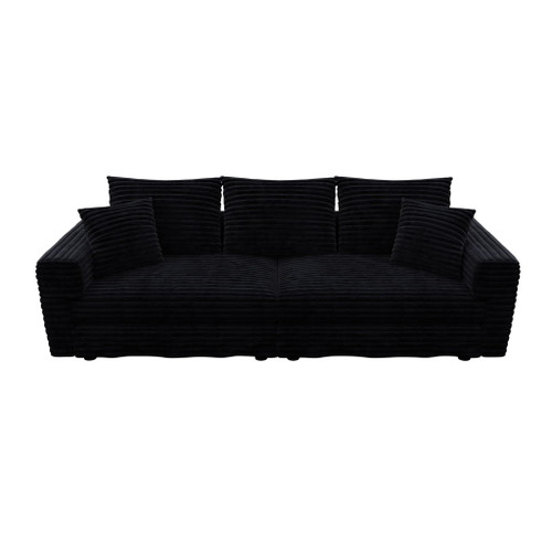 4 Seat Sofa, Modern Comfy Upholstered Sofa Cloud Couch, Deep Seat Couches With Soft Pillows