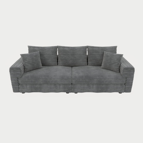 4 Seat Sofa, Modern Comfy Upholstered Sofa Cloud Couch, Deep Seat Couches With Soft Pillows
