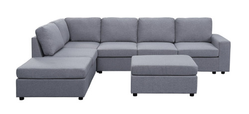 Marley - 7 Seat Reversible Modular Sectional Sofa With Ottoman