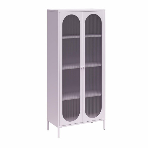 Luna - 2 Door Accent Cabinet With Fluted Glass