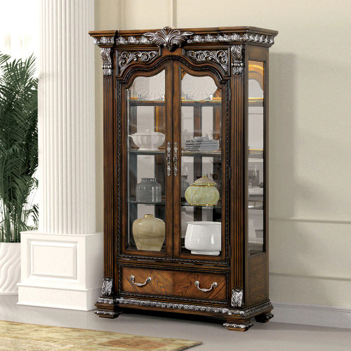 Promenade Collection Curio Cabinet by Furniture of America