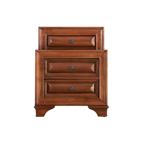 Storage Nightstand - Oak