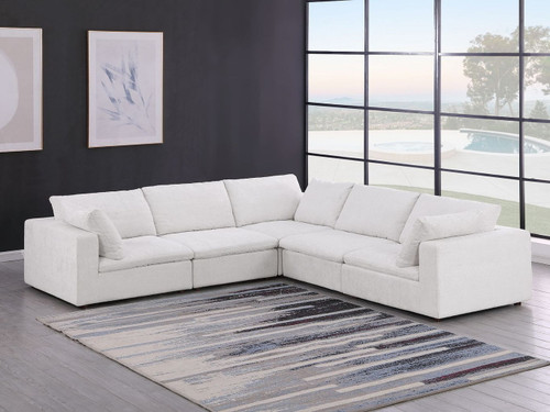 1100 - 5-Piece L-Shaped Sectional - Pearl