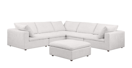 1100 - 6-Piece L-Shaped Sectional - Pearl
