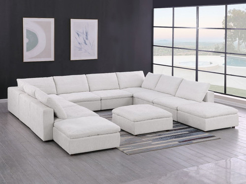 1100 - Top-Grain Italian Leather 11-Piece Sectional With Chaise