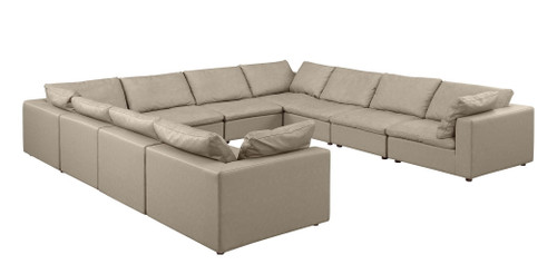 1100 - 10-Piece U-Shaped Sectional In Top-Grain Italian Leather