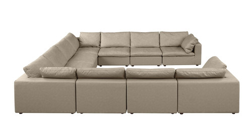 1100 - 10-Piece U-Shaped Sectional In Top-Grain Italian Leather