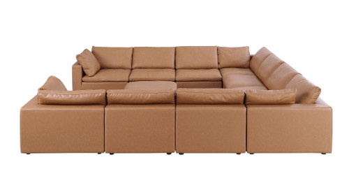 1100 - 11-Piece U-Shaped Sectional In Top-Grain Italian Leather