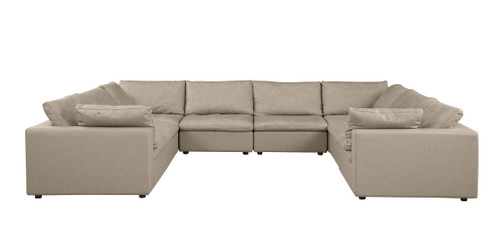 1100 - 8-Piece U-Shaped Sectional In Top-Grain Italian Leather