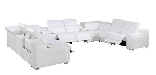 1116 - 10-Piece U-Shaped Sectional Sofa In With 4 Power Recliners & Power Headrests