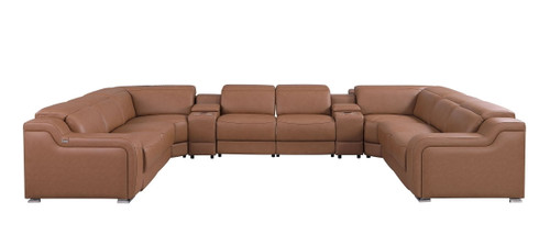 1116 - 10-Piece U-Shaped Sectional Sofa In With 4 Power Recliners & Power Headrests