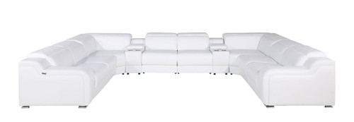 1116 - 10-Piece U-Shaped Sectional Sofa In With 4 Power Recliners & Power Headrests