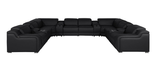 1116 - 12-Piece U-Shaped Sectional Sofa In With 4 Power Recliners & Power Headrests