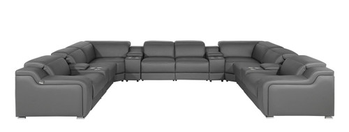 1116 - 12-Piece U-Shaped Sectional Sofa In With 4 Power Recliners & Power Headrests