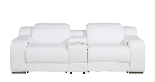 1116 - 3-Piece Modular Power Reclining Console Loveseat In With 2 Power Recliners & Power Headrests