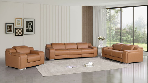 1116 - 6-Piece Modular Power Reclining Sofa, Loveseat & Chair Set In With 5 Power Recliners & Power Headrests