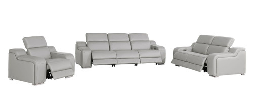 1116 - 6-Piece Modular Power Reclining Sofa, Loveseat & Chair Set In With 6 Power Recliners & Power Headrests