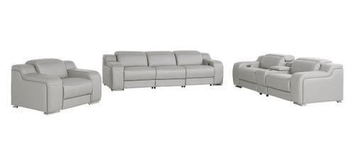 1116 - 7-Piece Modular Power Reclining Sofa, Loveseat & Chair Set In With 5 Power Recliners & Power Headrests
