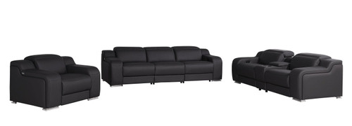 1116 - 7-Piece Modular Power Reclining Sofa, Loveseat & Chair Set In With 6 Power Recliners & Power Headrests