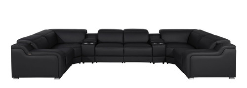 1116 - 8-Piece U-Shaped Sectional Sofa In With 2 Power Recliners & Power Headrests