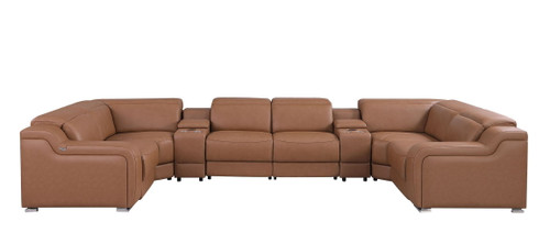 1116 - 8-Piece U-Shaped Sectional Sofa In With 2 Power Recliners & Power Headrests
