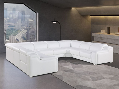 1116 - 8-Piece U-Shaped Sectional Sofa In With 4 Power Recliners & Power Headrests