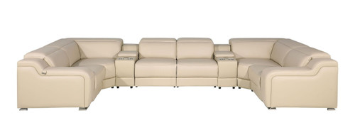 1116 - 8-Piece U-Shaped Sectional Sofa In With 4 Power Recliners & Power Headrest