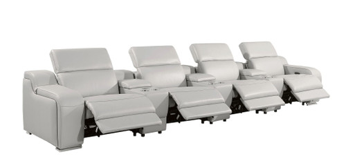 1116 - 7-Piece Modular Power Reclining Sofa In With 4 Power Recliners & Power Headrests