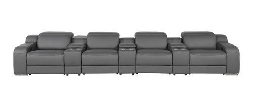 1116 - 7-Piece Modular Power Reclining Sofa In With 4 Power Recliners & Power Headrests