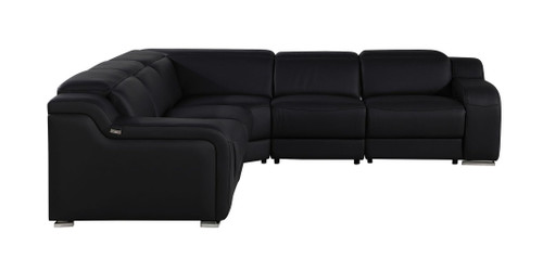 1116 - 5-Piece L-Shaped Sectional Sofa In With 3 Power Recliners & Power Headrests