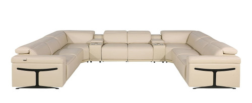 1126 - 10-Piece U-Shaped Sectional Sofa In With 4 Power Recliners & Power Headrests